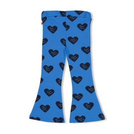 Flared broek JUBEL amour toujours blauw aop 92200441