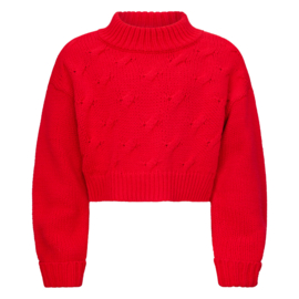 Short sweater RETOUR GIRLS Anna fire red (RJG-053-800)