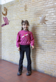 Flared broek JUBEL shine bright antraciet 92200490