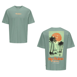 T-shirt ONLY&SONS Luis groen