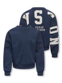 Trui SWEAT L/S BACK/SLEEVE PRINT NOOS night sky