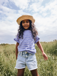 Korte jeans DAILY7 GIRLS 930433 blue denim heart