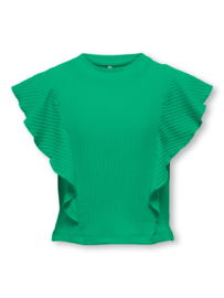 Shirt ONLY nella ruffle green