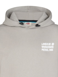 Sweater PETROL hooded print B-3060-SWH352 ice grey