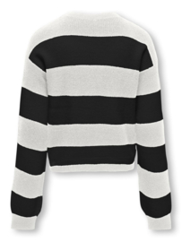 Sweater ONLY franca stripe black/white