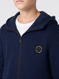 Vest PETROL hooded zip B-3060-SWH356 royal navy