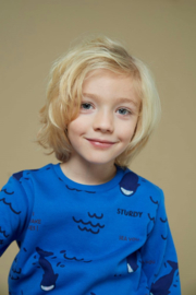 Sweater STURDY waves and whales aqua 71600646