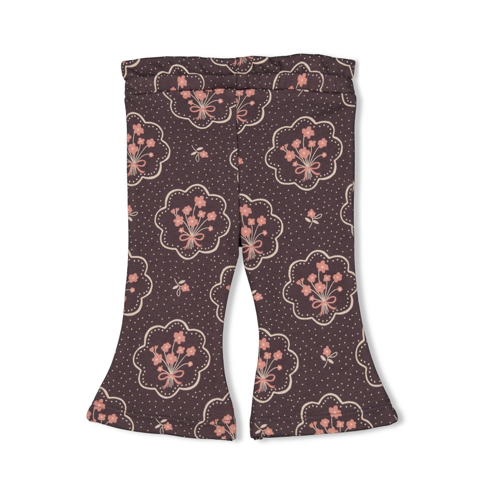 Flare broek FEETJE woodland bloom antraciet 52202407