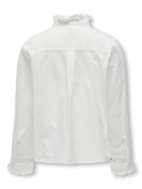 Blouse ONLY Lina frill lace white