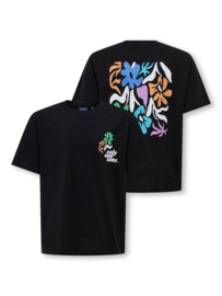 Shirt ONLY&SONS Fred black flower