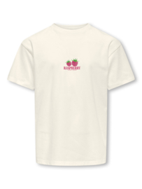 Loose fit shirt ONLY Carina cloud dancer raspberry