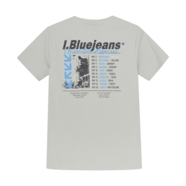 T-shirt badge & backprint IBJ dawn blue (960189)