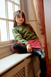Sweater JUBEL moon flowers 91600474 olijf