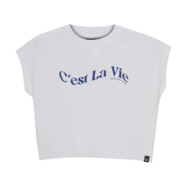 Wide cropped shirt IBJ bright white (970181)