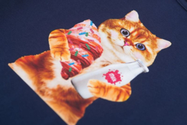 Longsleeve SOMEONE Croissant navy