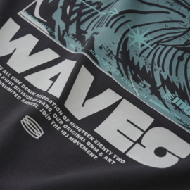 T-shirt backprint wave IBJ antra ash (960125)