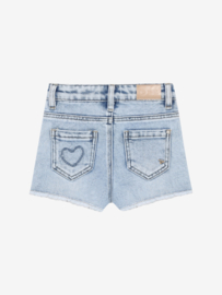 Korte jeans DAILY7 GIRLS 930433 blue denim heart