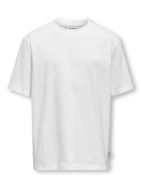 T-shirt ONLY&SONS Fred white