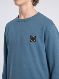 Sweater PETROL round neck B-3060-SWR394 storm blue