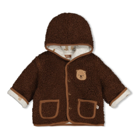 Omkeerbaar teddy jasje FEETJE tiny timber tales bruin 51800364