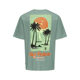 T-shirt ONLY&SONS Luis groen