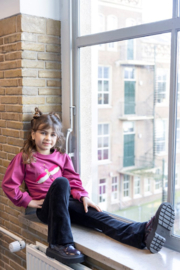 Flared broek JUBEL shine bright antraciet 92200490