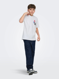 Shirt ONLY&SONS Fred bright white flower