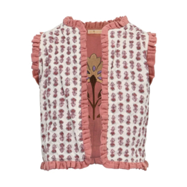Reversible gilet OTOTC Daphne aop batik