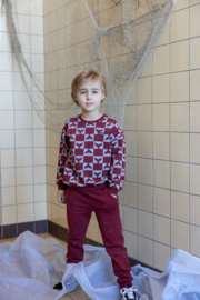 Sweater STURDY waves and whales bordeaux 71600644