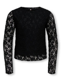 Longsleeve LEIKA LS LACE TOP NOOS black