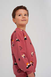 Oversized sweater STURDY Mountain top 71600668 rood