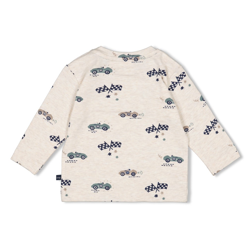 Longsleeve FEETJE let's go offwhite melange 51602575