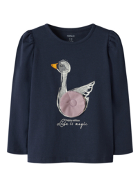 Longsleeve NAME IT GIRLS Swana blauw