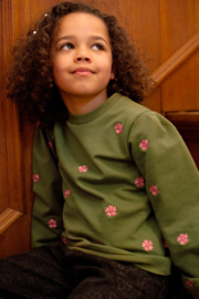 Sweater JUBEL moon flowers 91600474 olijf