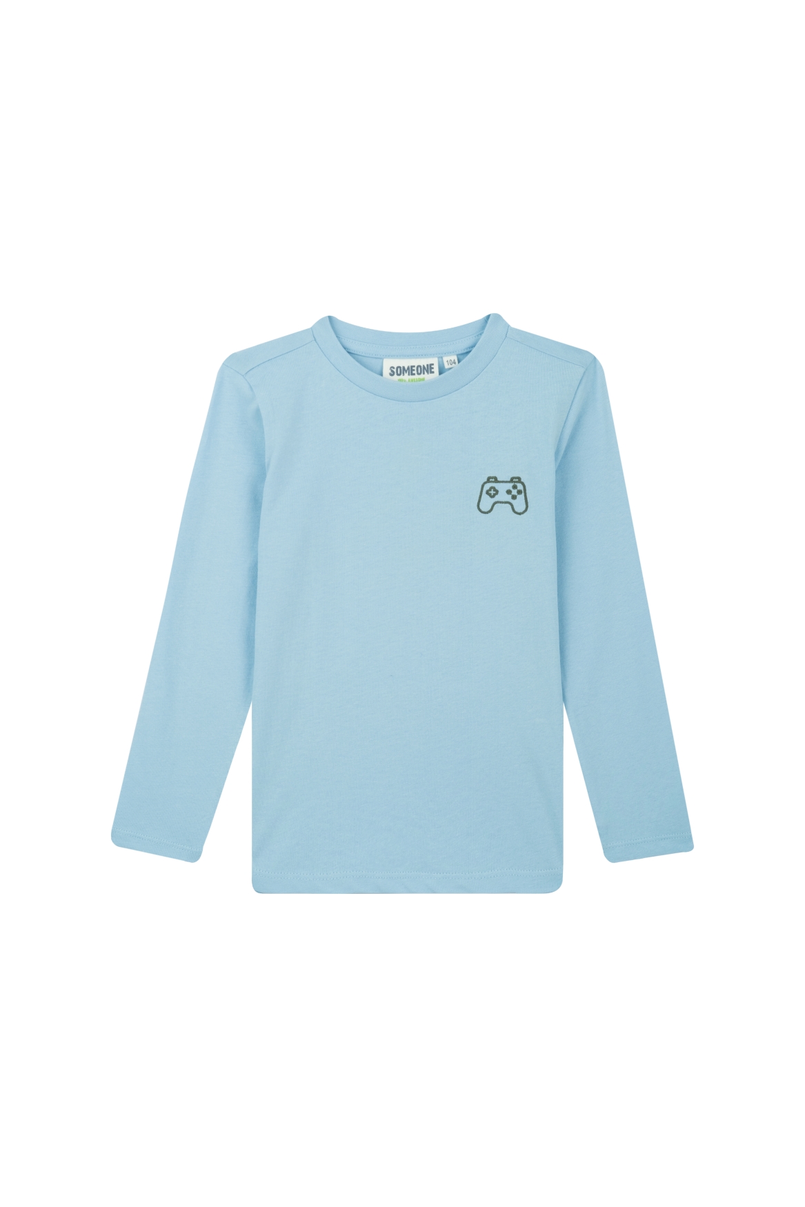 Longsleeve SOMEONE BOYS Game Over light blue