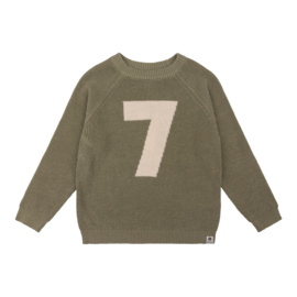 Knitted sweater DAILY7 army green 920052