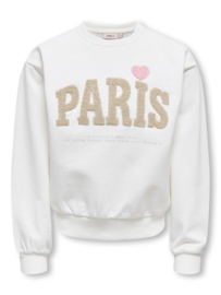Trui NAOMIE LS BOXY O-NECK PRINTED SWT cloud dancer