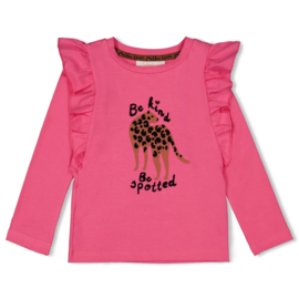 Longsleeve JUBEL color me panther roze