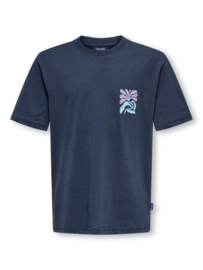 Shirt ONLY&SONS Memphis blue nights
