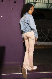 Denim jacket embroidery IBJ light blue denim (970108)