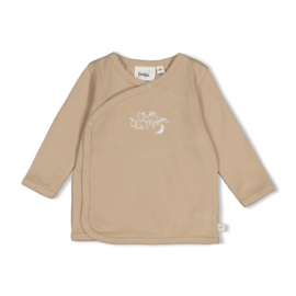 Overslagshirt FEETJE over the moon for you 51602803 taupe