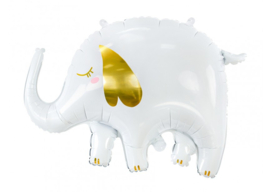 Olifant Wit-Goud 24"