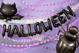 Folieballon Halloween, 280x46 cm, zwart