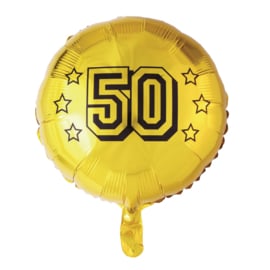 Folieballon 50 Goud 18"