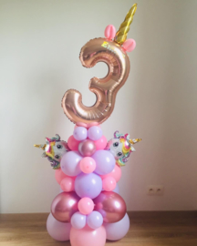 Unicorn cijfer Ballonboeket