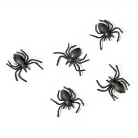 Halloween Decoratie Spinnen Zwart (10st)
