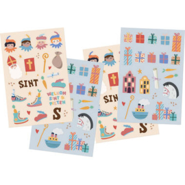 Stickers Sinterklaasfiguren - Sint en Pieten - 49 stuks