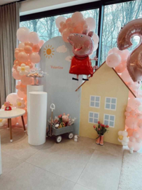 Backdrop Peppa Huis 