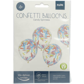 Confetti Ballonnen Pastel Vibes 4stuks