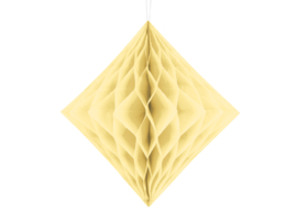 Papieren diamant, creme, 20cm